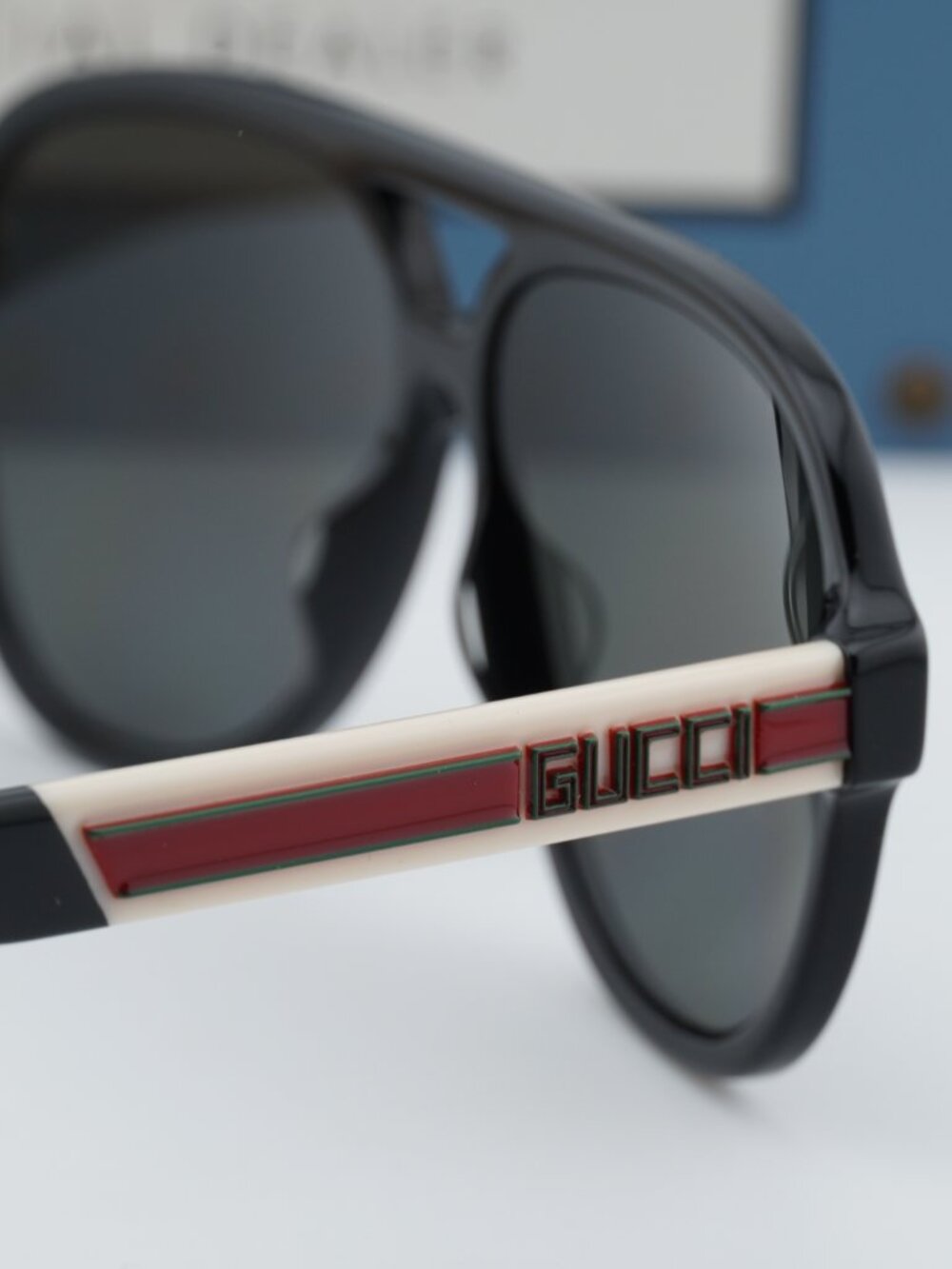 Gucci GG0463S 002 Aviator Sunglasses - Black\Grey - Picture 6 of 11